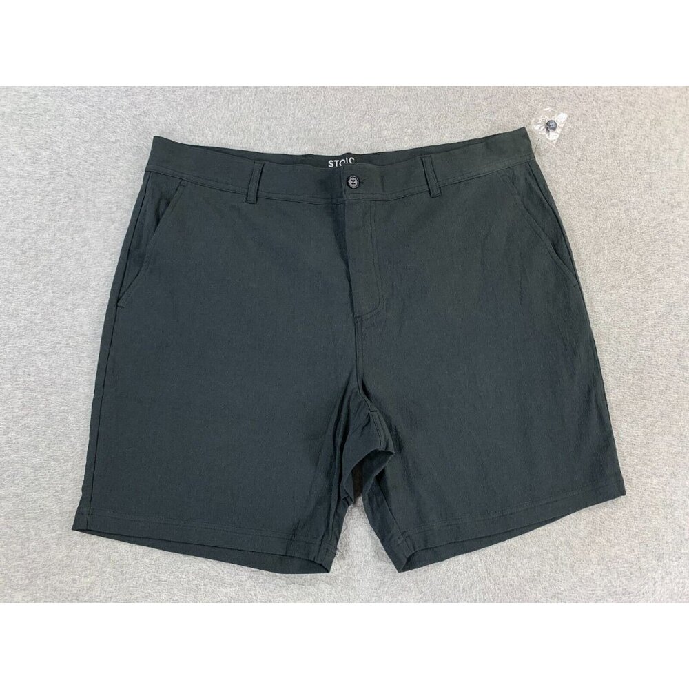 NWT Stoic Back Country Cotton Blend Chino Shorts (Men's Size 38)‎ Gray -7"